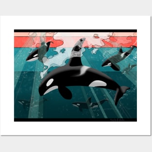 Orca pod Posters and Art